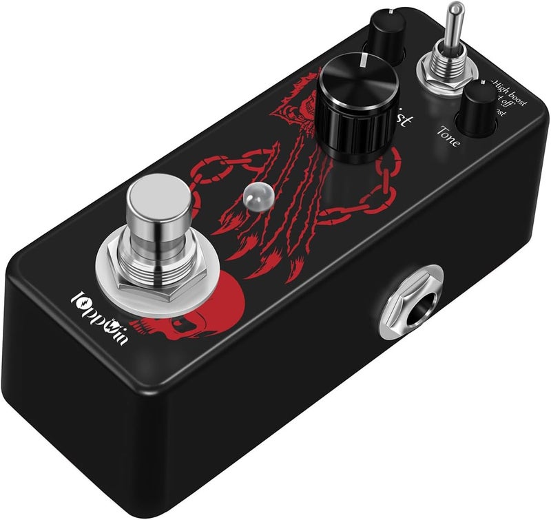 IOppWin HOLY WAR Heavy Metal Distortion Pedal - 3 Mode (Lo/Hi Boost) True Bypass, Mini Metal Casing, Guitar Effects Pedal - Image 1
